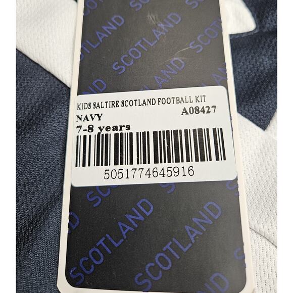 Kids Saltire Scotland Football Top Navy Size 7-8 Years by Scotland Casualwear - Picture 6 of 6